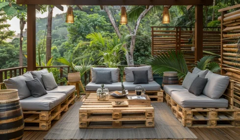 Les palettes en bois : la solution parfaite et économique pour un mobilier de terrasse écologique et stylé